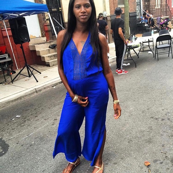 Blue Jumpsuit - Picture 2 of 2